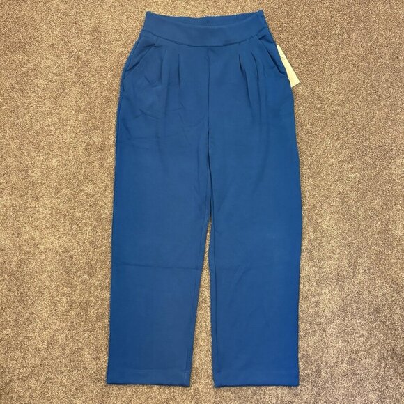 Nanette Lepore Women's Pull On Pants Size S Blue Wide Leg Soft Pockets NWT $58 - Picture 3 of 16